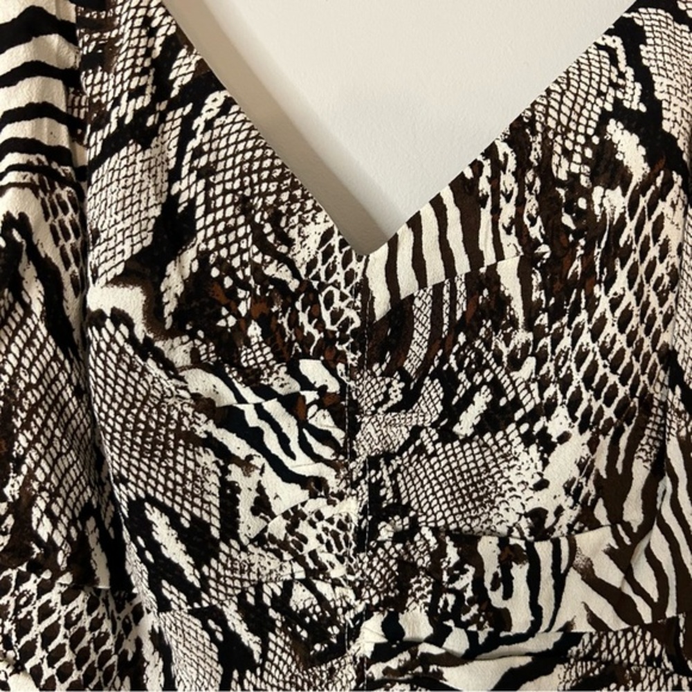 Aritzia Wilfred Veda‎ Animal Print Mini Dress - Picture 5 of 9